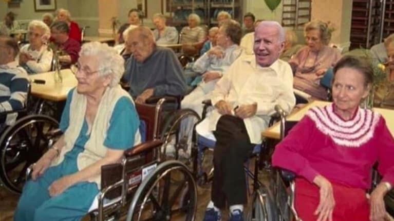 Trump "bullizza" Biden: foto nella casa di riposo
