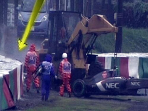 Gp di Suzuka, l'incidente di Bianchi