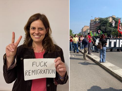 A Milano il summit dei Patrioti. Tensione al corteo degli antagonisti: azionati gli idranti, aggrediti i giornalisti