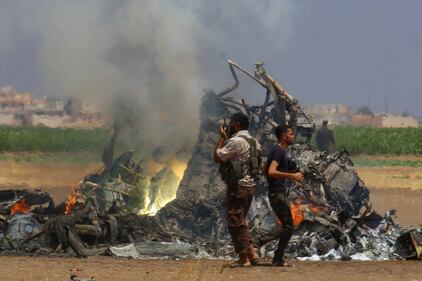 Siria, abbattuto elicottero russo 4