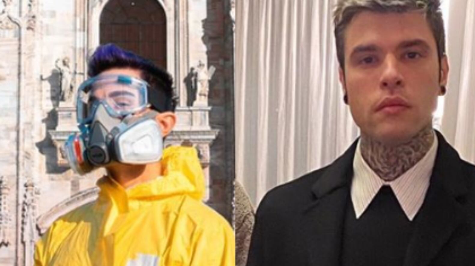 Fedez non ci sta: "Ma il senso di farvi le foto in tenuta antivirus?"