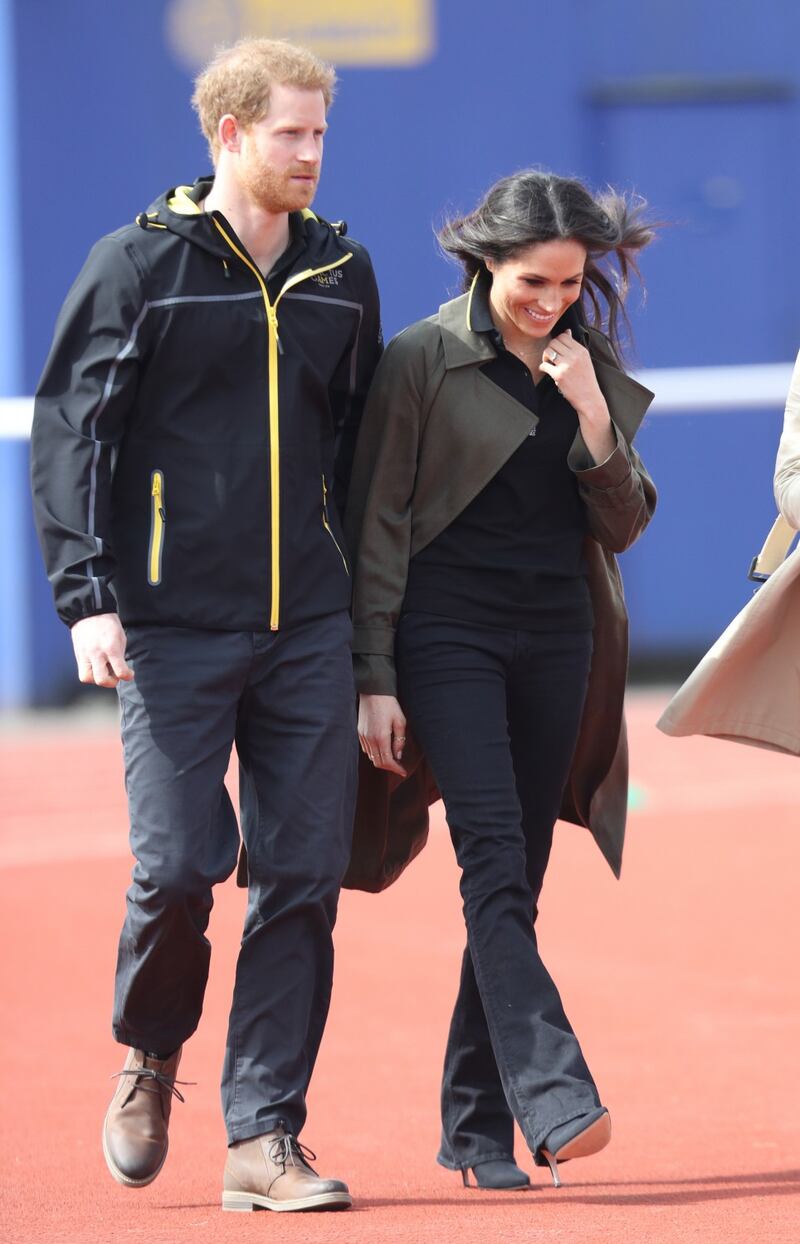 Meghan Markle con il Principe Harry agli Invictus Games 7