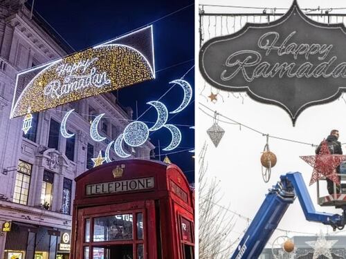 "Buon Ramadan". I simboli dell'islam invadono Londra e Francoforte