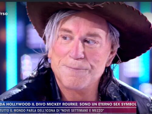 Mickey Rourke a "Live non è la D’Urso": “Fuck Donald Trump”