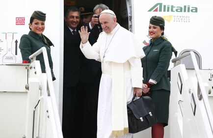 Papa Francesco in partenza per l'Egitto 5