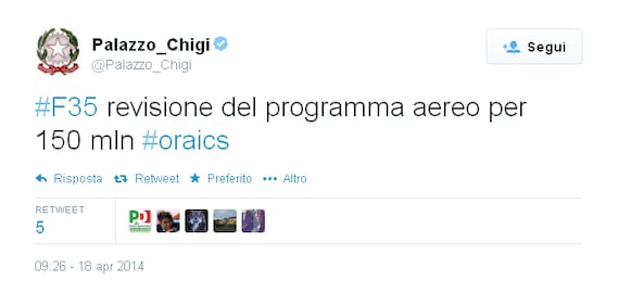 Renzi, tutti i tweet di @Palazzo_Chigi 3