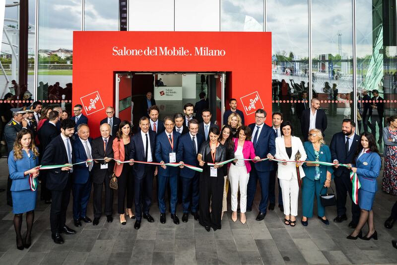 salone del mobile milano 2022 taglio del nastro