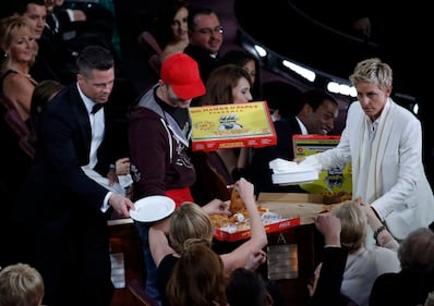 Pizza e selfie, l'Oscar di Ellen Degeneres 6