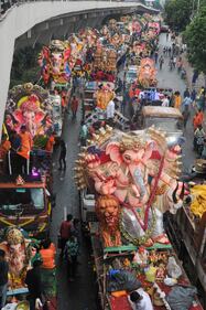 India, le celebrazioni del Ganesh Chaturthi festival 7