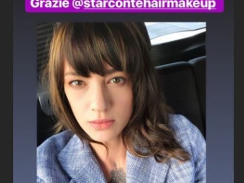 Asia Argento sfoggia un nuovo look