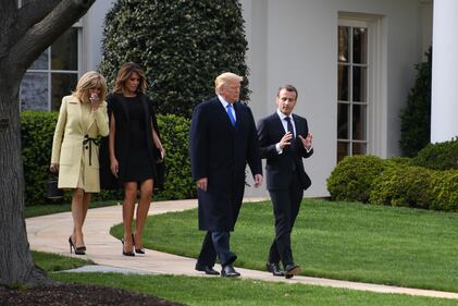 Macron e Brigitte alla Casa Bianca 5