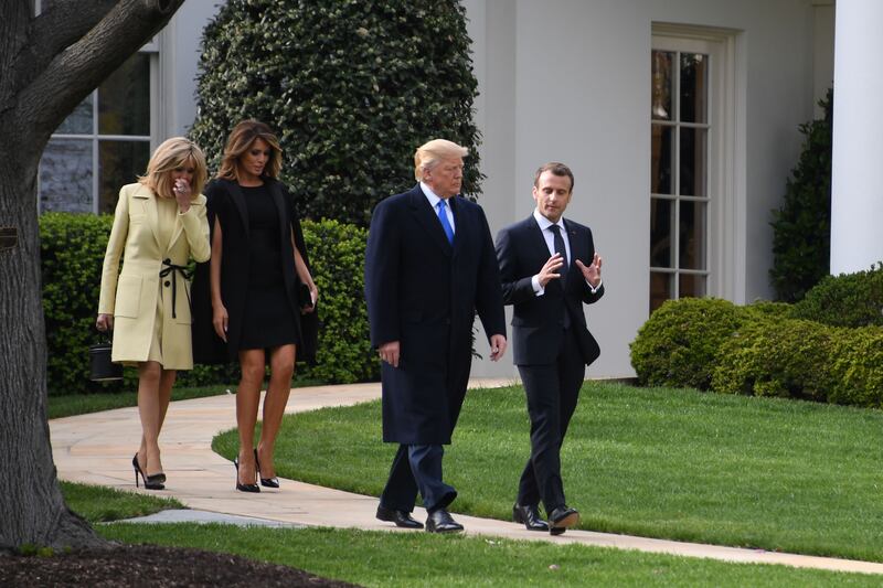 Macron e Brigitte alla Casa Bianca 5