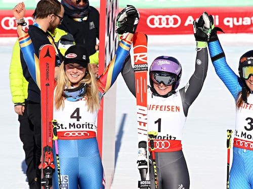 Sci, Goggia di bronzo a St Moritz: terzo posto nello slalom gigante
