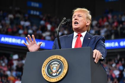Il presidente Trump in campagna elettorale a Lexington 3