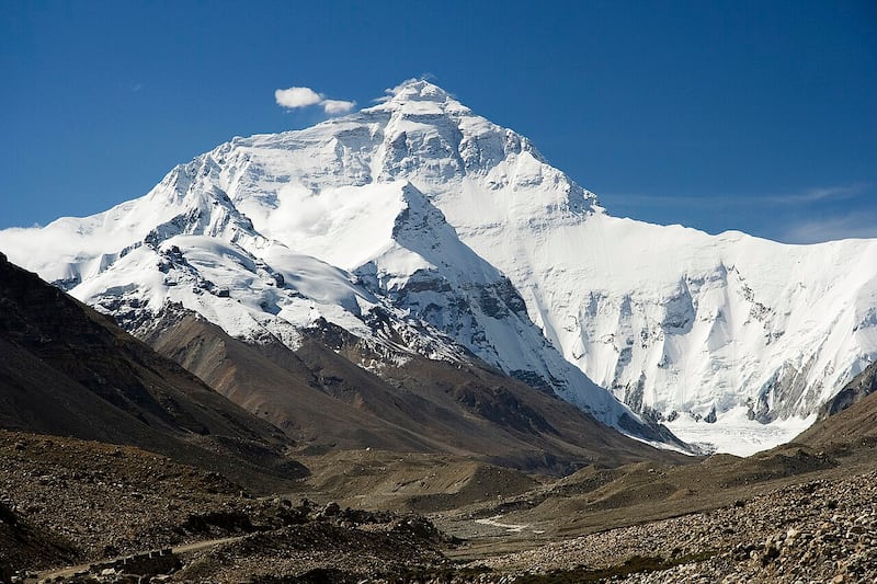 Il versante con il campo base che porta verso il Tibet - Wikipedia 