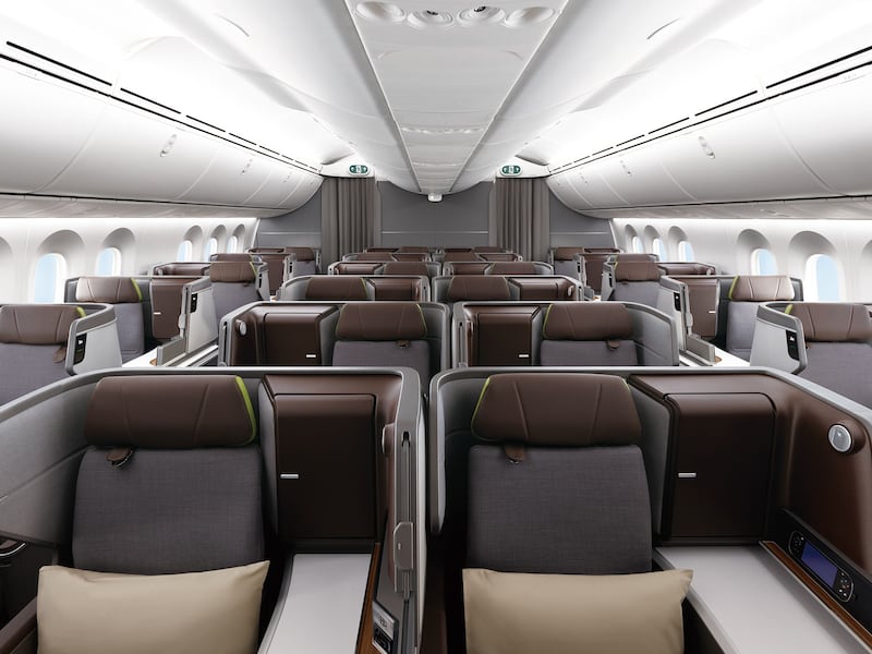 Eva Air Boeing 787-9 cabina