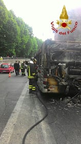 Incendio bus a Roma 2