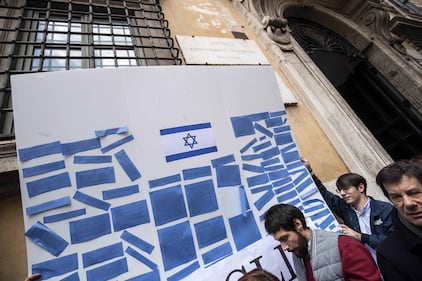 Roma, protesta davanti alla sede dell'Unesco 10