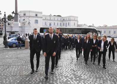Mattarella riceve l'Italia al Quirinale: le foto della celebrazione dei 120 anni della Figc 8