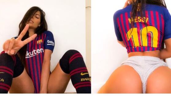 Miss Bum Bum attacca il Barcellona: "La nuova maglia? Una tovaglia da picnic"