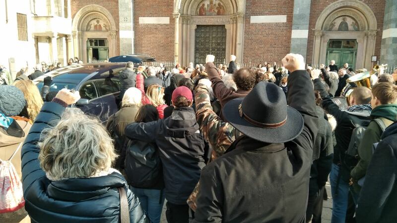I funerali di Piero Rattazzo nella basilica di Sant'Eustorgio 6