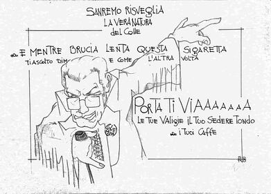 La vignetta del giorno - Gli effetti di Sanremo su Mattarella 1