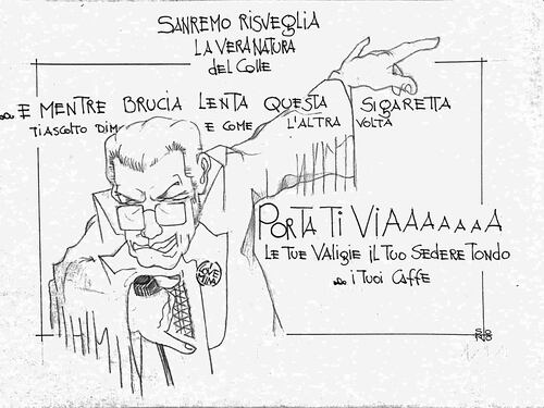 La vignetta del giorno - Gli effetti di Sanremo su Mattarella