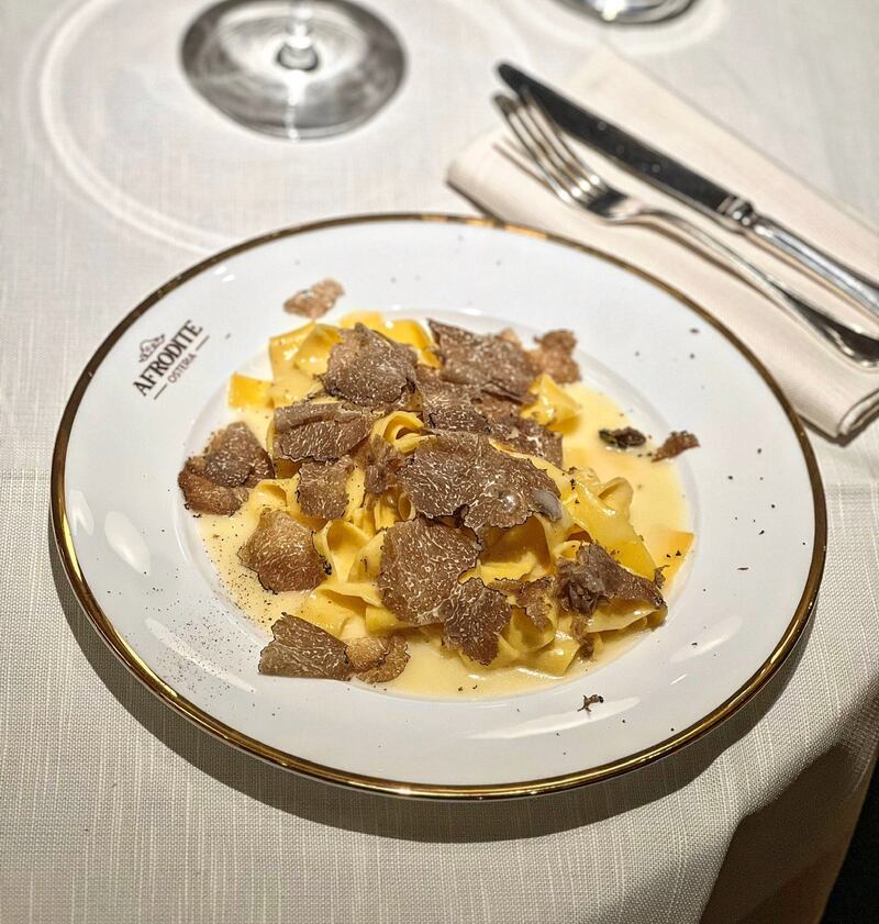 Osteria Afrodite, le Tagliatelle al tartufo