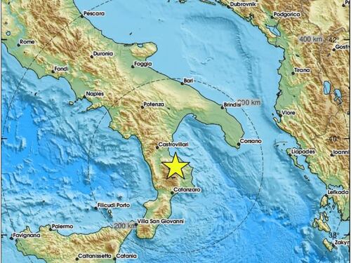 Forte terremoto a Cosenza, la scossa si è sentita in gran parte del sud Italia