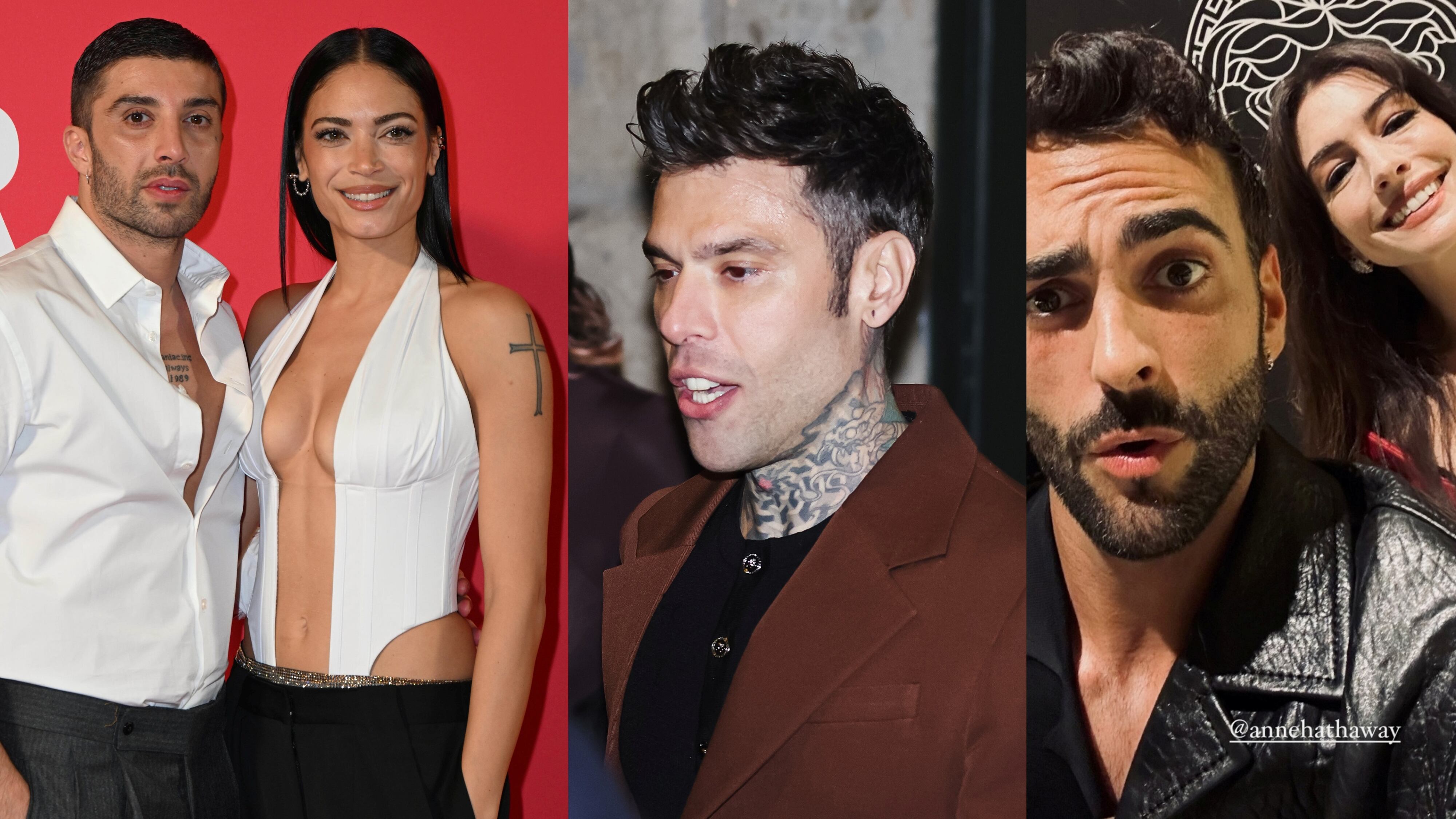 Fedez all'afterparty di Versace, Elodie e quel "matto" a Iannone, il selfie di Mengoni con Anne Hathaway