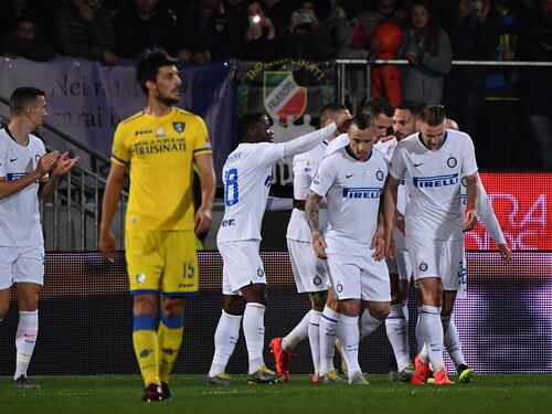 L'Inter cala il tris a Frosinone: 3-1 e terzo posto consolidato