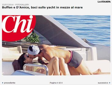 Buffon-D'amico e i baci sullo yacht 3