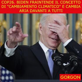 Ecco la satira del giorno. Biden e il cambiamento climatico 1