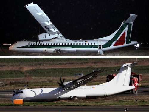 Fiumicino, aereo fuori pista "Forte vento la causa" Polemiche sulla compagnia