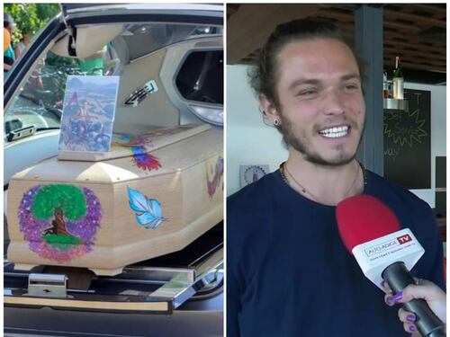 L'ultimo saluto ad Alex nella bara colorata. Gli sciamani: "Omicidio? No, un incidente"