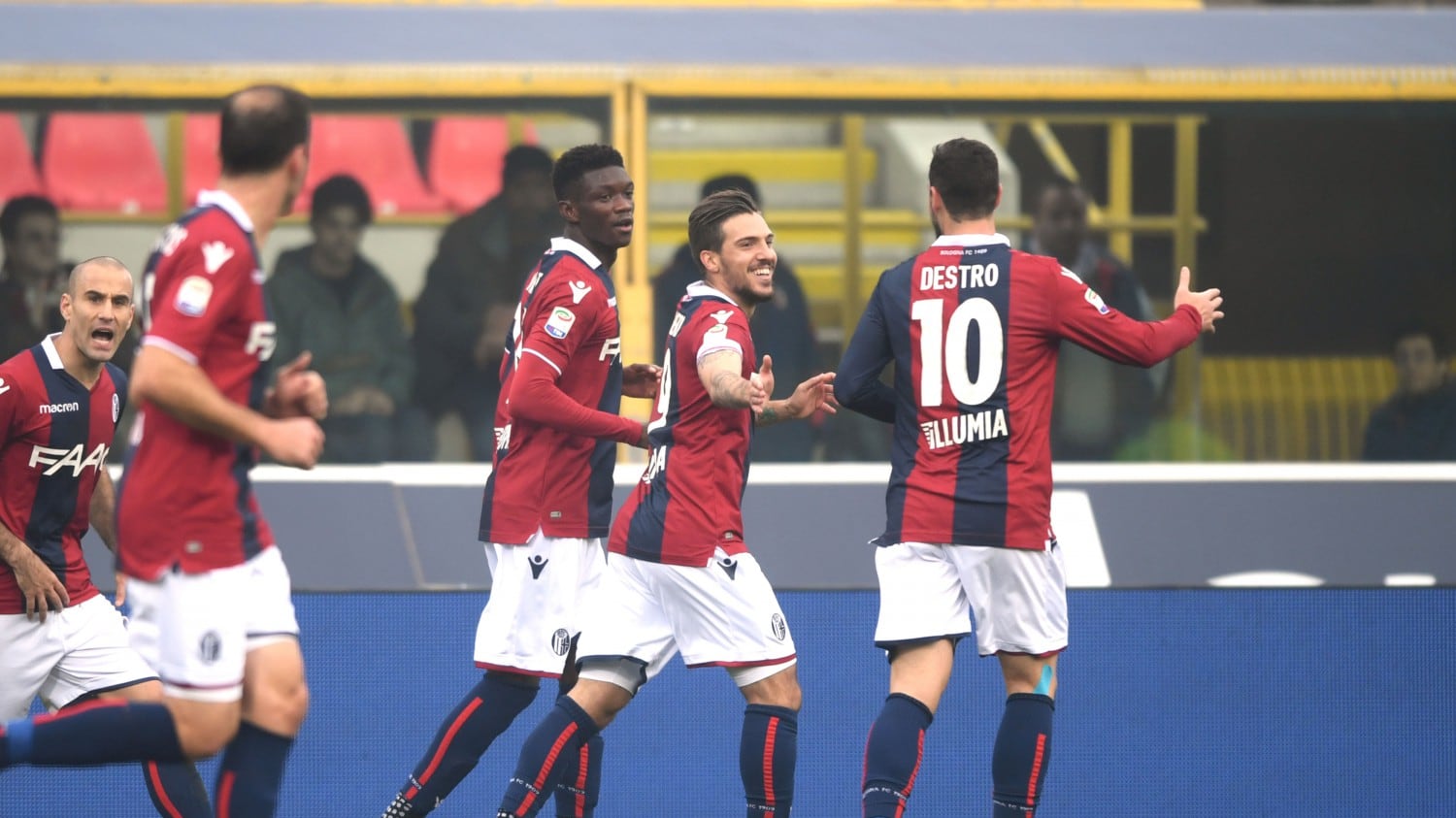 Bologna imperioso contro la Sampdoria: secco 3-0 dei rossoblù