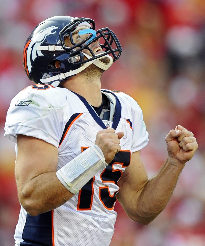 Tim Tebow Broncos Chiefs 2010