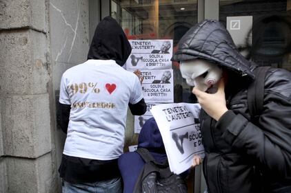 Studenti in piazza a Milano 6