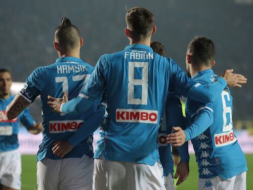 Il Napoli passa a Bergamo: Atalanta ko 2-1 grazie a Ruiz-Milik