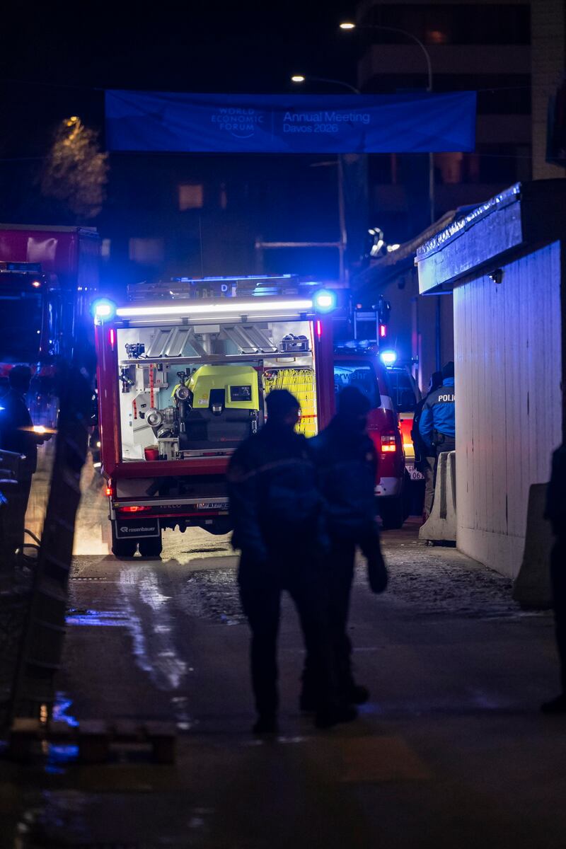 Incendio a Davos, l'evacuazione del centro congressi del World Economic Forum 5