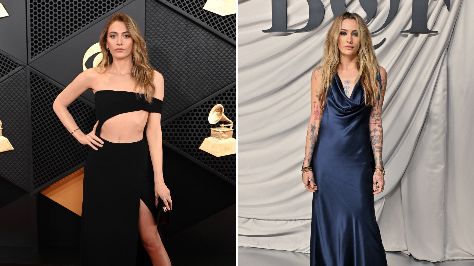 Paris Jackson nasconde i suoi 80 tatuaggi. La trasformazione choc ai Grammy