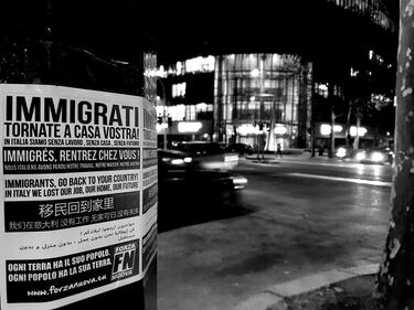 I volantini anti immigrati di Fn 3