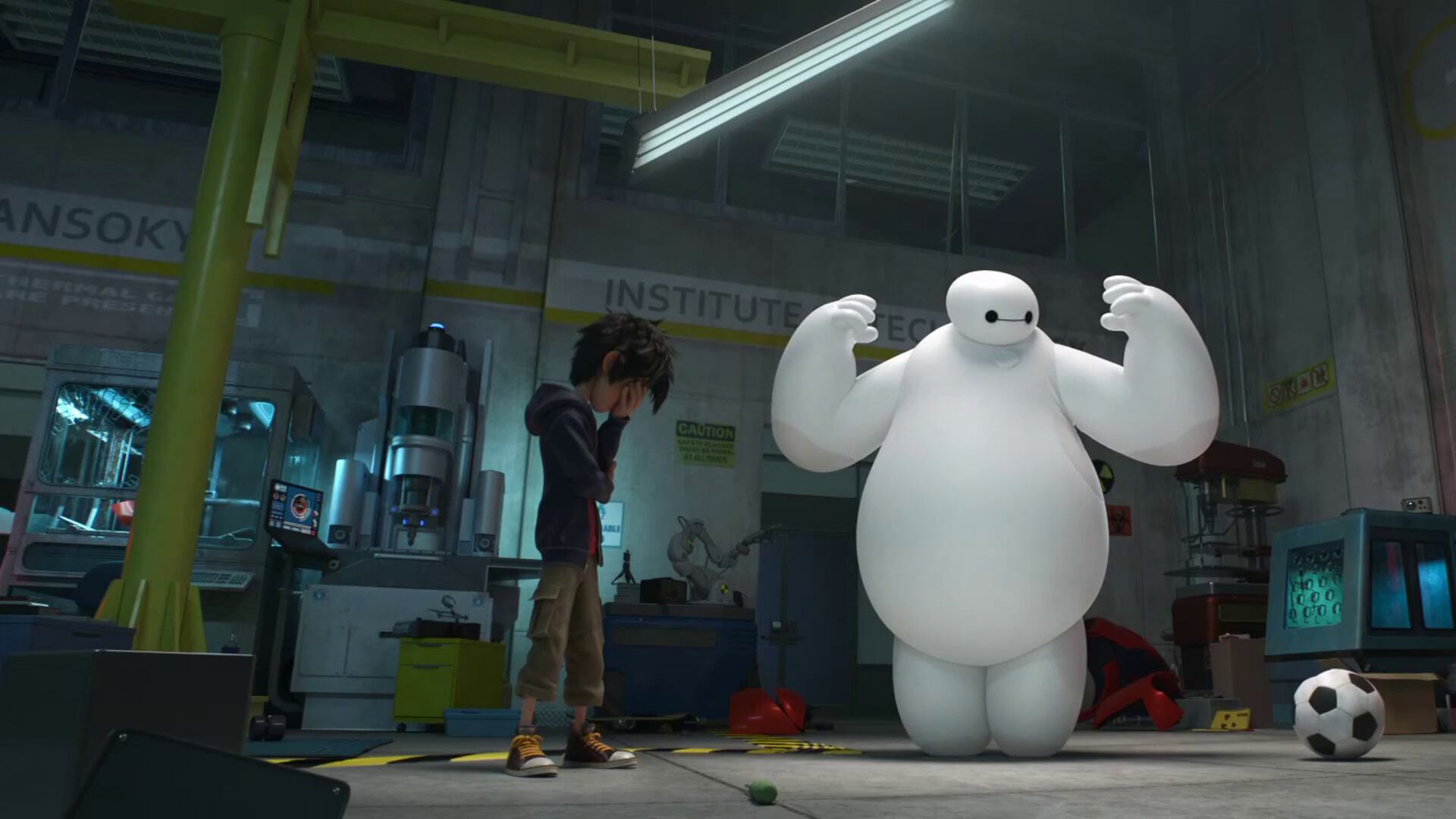 Il robot gonfiabile Baymax guida la carica Disney ai cartoon multirazziali