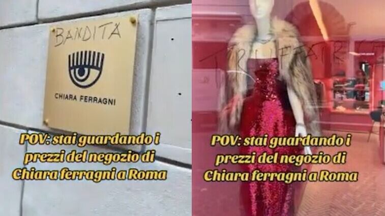 I fan non perdonano Chiara Ferragni. Negozio vandalizzato a Roma: "Truffatrice"