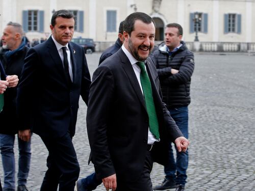 Salvini: "Trattative tra Pd e M5s? Stucchevole telenovela"