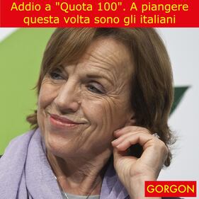 Ecco la satira del giorno. "Quota 100" lacrime 1