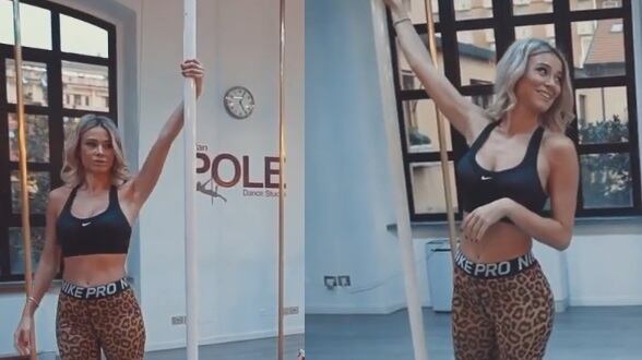 Diletta Leotta fa eco a Chiara Ferragni: la sua pole dance è hot