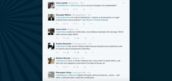 Dario Franceschini contestato su Twitter 21