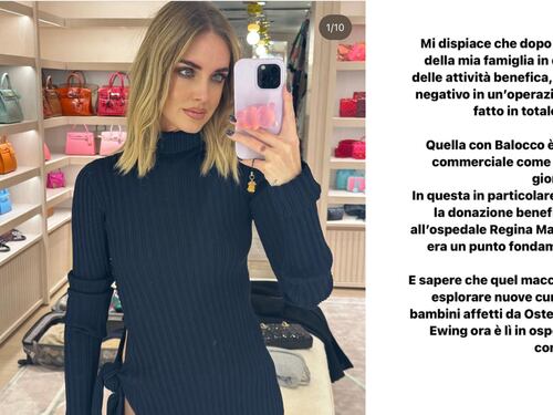 "Comunicazione fraintesa". Tutto quello che la Ferragni non dice