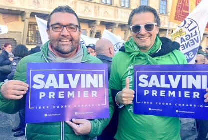 Salvini in piazza per il No: il raduno del Carroccio 4